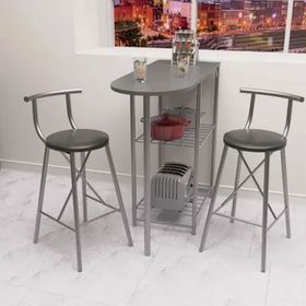 Eportatif 1318 Füme Renk 2 Kişilik Masa Sandalye Takımı