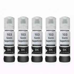 Epson 103 Ecotank L5190/L5290 Uyumlu 3+2 Siyah muadil Mürekkep