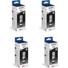 Epson 103 L1250 Siyah 4'lü Paket Orjinal Mürekkep Kartuş