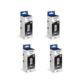 Epson 103 L1250 Siyah 4'lü Paket Orjinal Mürekkep Kartuş