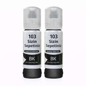 Epson 103 L3111/L3150/L3151/L5190 Uyumlu 2'Li Siyah Mürekkep
