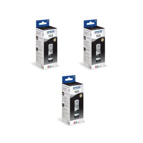 Epson 103 L3151 Siyah 3'lü Paket Orjinal Mürekkep Kartuş