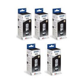 Epson 103 L3156 Siyah 5'li Paket Orjinal Mürekkep Kartuş