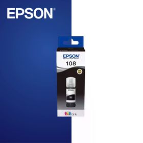Epson 108 Siyah Orijinal Mürekkep