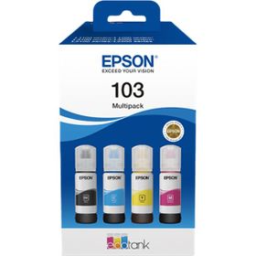 Epson C13T00S64A 103 Mavi Kırmızı Sarı Siyah 4'lü Multipack Kartuş
