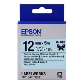 Epson C53S654010 Floresan LK-4YBF 12 mm Siyah Sarı Etiket