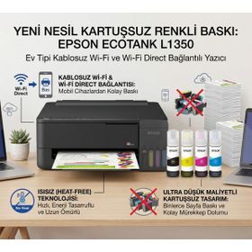 Epson EcoTank L1350 Wi-Fi Kablosuz Mürekkep Tanklı Inkjet Yazıcı