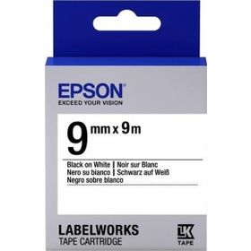 Epson LK-3TBN Clear Siyah Üzeri Beyaz 9 mm x 9 mt Etiket