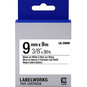 Epson LK-3WBN C53S653003 Siyah Beyaz 9 mm Muadil Standart Etiket Kartuşu