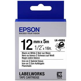 Epson Lk-4wbq Iron Siyah-Beyaz 12 mm 9 m Etiket