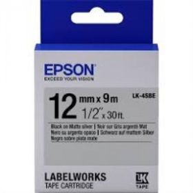 Epson LK-5TBN Clear Siyah Üzeri Beyaz 18 mm x 9 mt Etiket