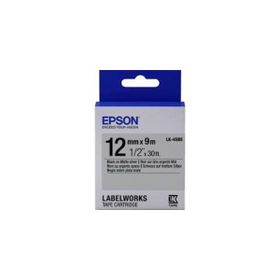 Epson LK-5TBN Clear Siyah Üzeri Beyaz 18 mm x 9 mt Etiket
