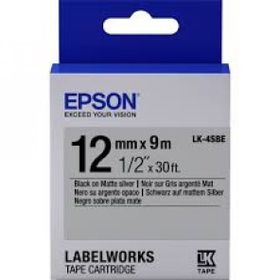 Epson LK-5TBN Clear Siyah Üzeri Beyaz 18 mm x 9 mt Etiket