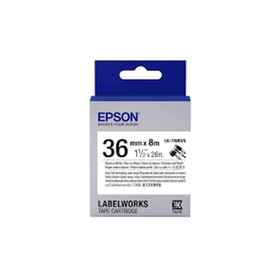 Epson LK-7WBVS SLCW Beyaz Üzeri Siyah 36mm 8 m Etiket