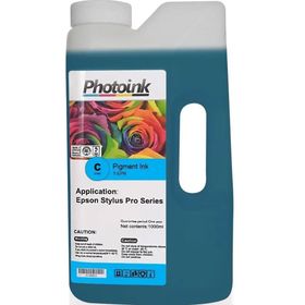 Epson Stylus Pro için 1000 ml Mavi Cyan Pigment Plotter Mürekkep