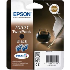 Epson T0321-C13T03214220 Siyah 2'li Kartuş