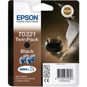 Epson T0321-C13T03214220 Siyah 2'li Kartuş