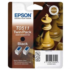 Epson T0511-C13T05114220 Siyah 2'li Kartuş