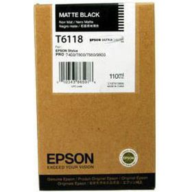 Epson T6118 C13T611800 Orjinal Mat Siyah Kartuş