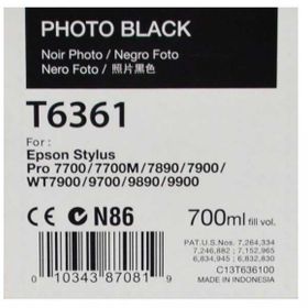 Epson T6361-C13T636100 Siyah Foto Kartuş