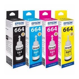 Epson T664 4 Renk L100 Muadil Mürekkep Seti