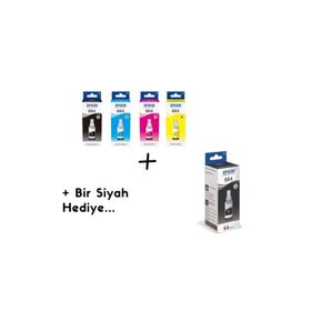 Epson T664 4 Renk L110 Muadil Mürekkep Seti