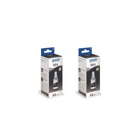 Epson T664-T6641 Ecotank L3060 Orjinal 2'li Siyah Mürekkep