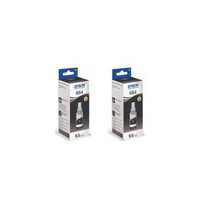 Epson T664-T6641 Ecotank L3060 Orjinal 2'li Siyah Mürekkep