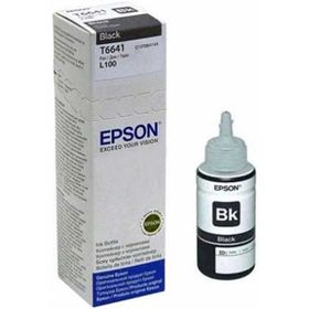 Epson T6641 C13T66414A L300-L350-L1300 Epson Siyah Orjinal Mürekkep