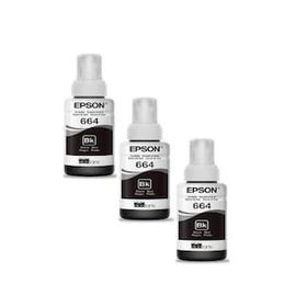 Epson T6641 Siyah 3'lü Mürekkep Kartuş