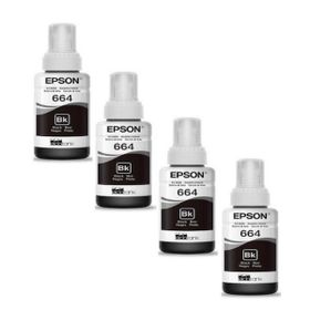 Epson T6641 Siyah 4'lü Mürekkep Kartuş