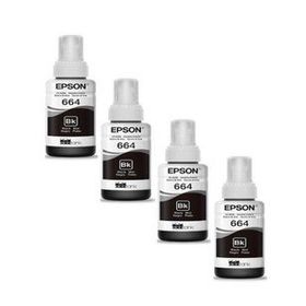 Epson T6641 Siyah 4'lü Mürekkep Kartuş