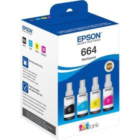 Epson T6646 Cyan-Magenta-Yellow-Black Mavi-Kırmızı-Sarı-Siyah 4'lü Multipack Kartuş