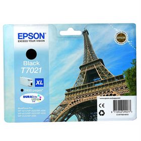 Epson T7021XL C13T70214010 WP-4015-4025 Epson Siyah Orjinal Kartuş