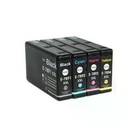 Epson T7891XL-T7892XL-T7893XL-T7894XL SET Muadil Kartuş