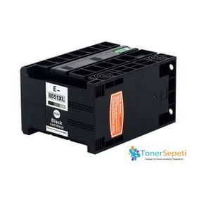 Epson T8651XL-C13T865140 Workforce Pro WF-M5190DW WF-M5690DWF Siyah Pigmentli Muadil Kartuş