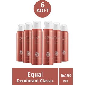 Equal Classic 6x150 ml Kadın Deodorant