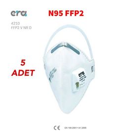 Era 4210 V FFP2 NR D Ventilli Katlanabilir Toz Maskesi