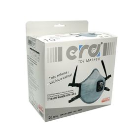 Era 7210 V FFP2 NR D Ventilli Konik Sersi Aktif Karbon Toz Maskesi