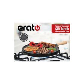 Erato 34 cm Çift Taraflı Alüminyum Döküm Tava Granit Kaplama Tava