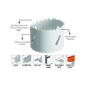 Eratool ERA56127 133 mm Bi Metal Panç