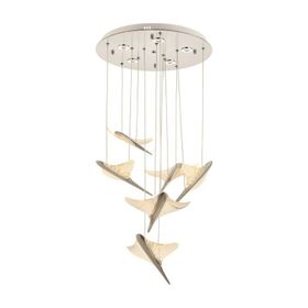 Eray Aydınlatma 1205-5+1 6'lı Krom Led Avize
