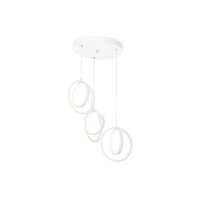 Eray Aydınlatma 1909-3 Beyaz 3 Lü Led Avize