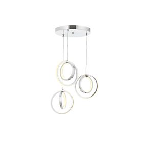 Eray Aydınlatma 1909-3 Krom 3 Lü Led Avize