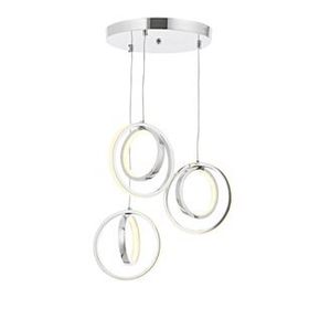 Eray Aydınlatma 1909-3 Krom 3'lü Led Avize
