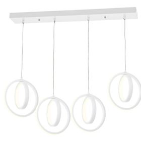 Eray Aydınlatma 1909-4 Beyaz 4 Lü Sıralı Led Avize