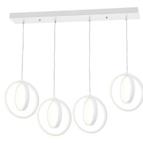 Eray Aydınlatma 1909-4 Beyaz 4 Lü Sıralı Led Avize