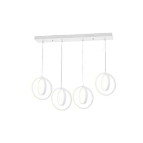 Eray Aydınlatma 1909-4 Beyaz 4 Lü Sıralı Led Avize