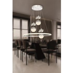 Eray Aydınlatma 2078-40 Krom 3 Toplu Led Avize