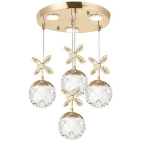 Eray Aydınlatma 2560-3+1 Krom Sarkit Led Avize
